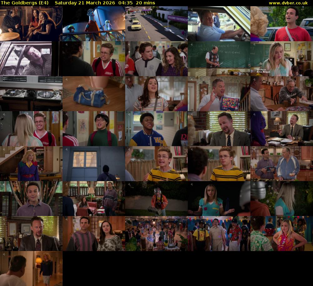 The Goldbergs (E4) Saturday 21 March 2026 04:35 - 04:55