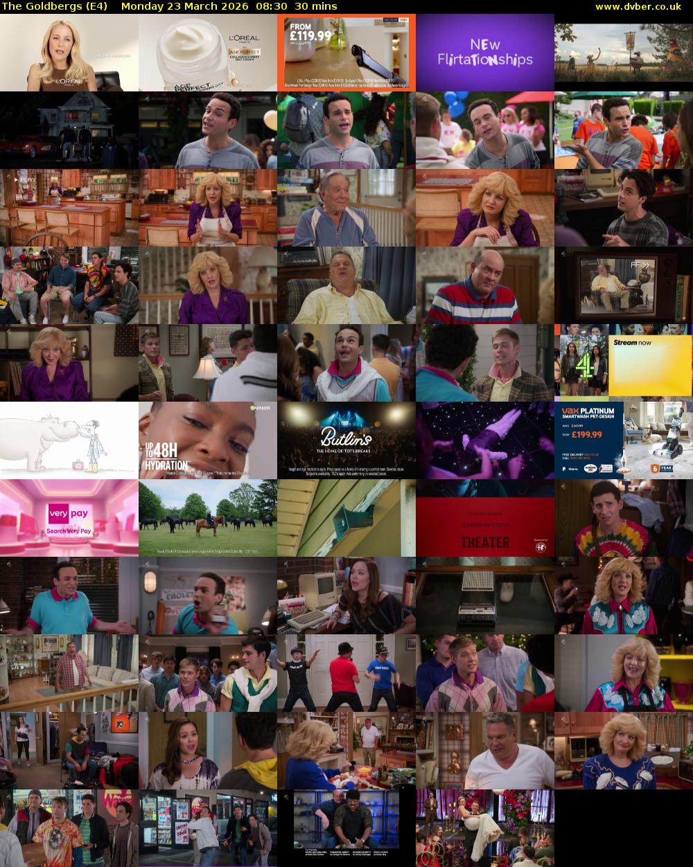 The Goldbergs (E4) Monday 23 March 2026 08:30 - 09:00