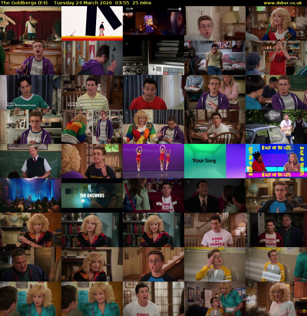 The Goldbergs (E4) Tuesday 24 March 2026 03:55 - 04:20