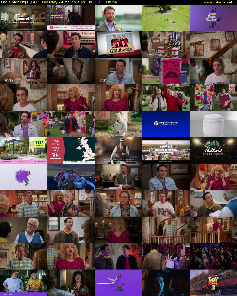 The Goldbergs (E4) Tuesday 24 March 2026 08:30 - 09:00