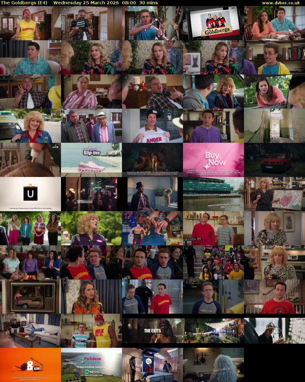 The Goldbergs (E4) Wednesday 25 March 2026 08:00 - 08:30