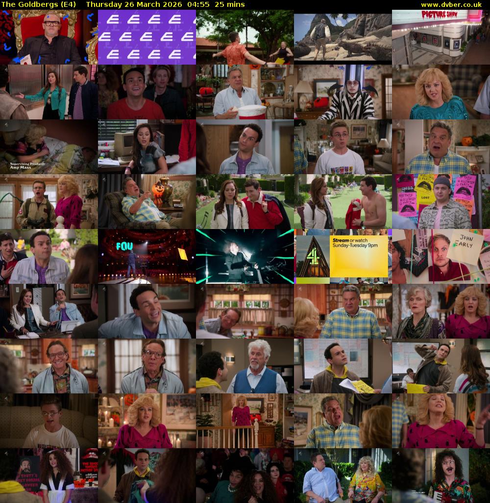 The Goldbergs (E4) Thursday 26 March 2026 04:55 - 05:20