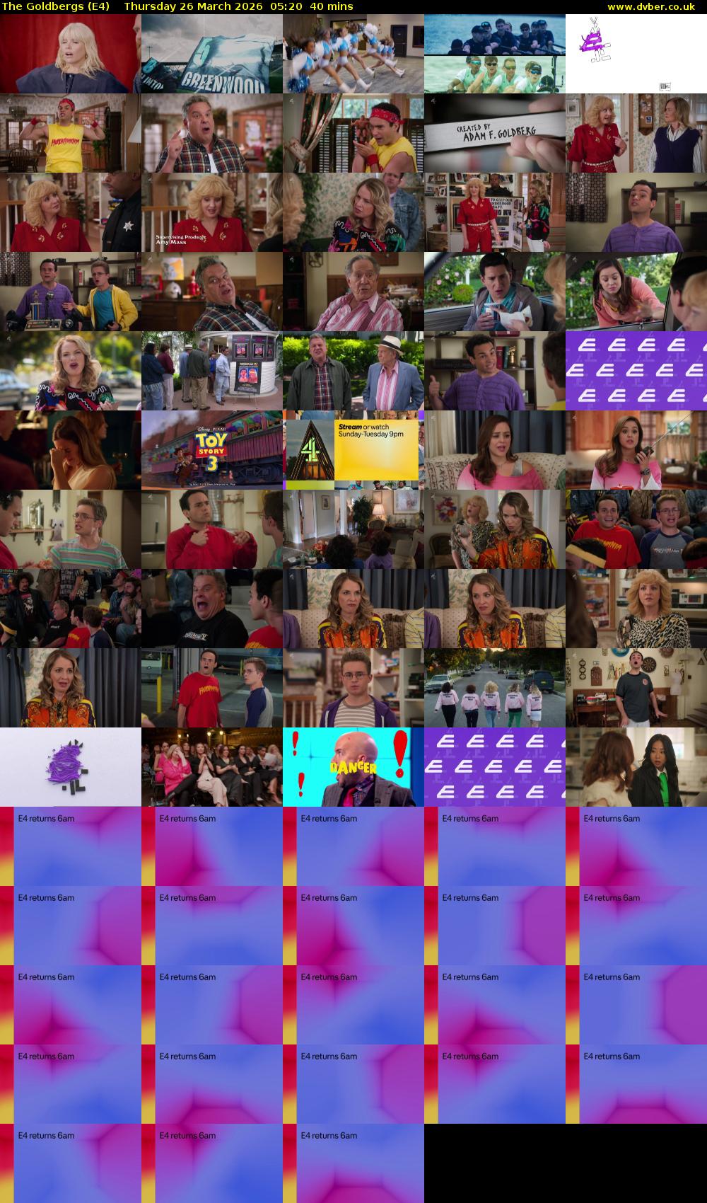 The Goldbergs (E4) Thursday 26 March 2026 05:20 - 06:00
