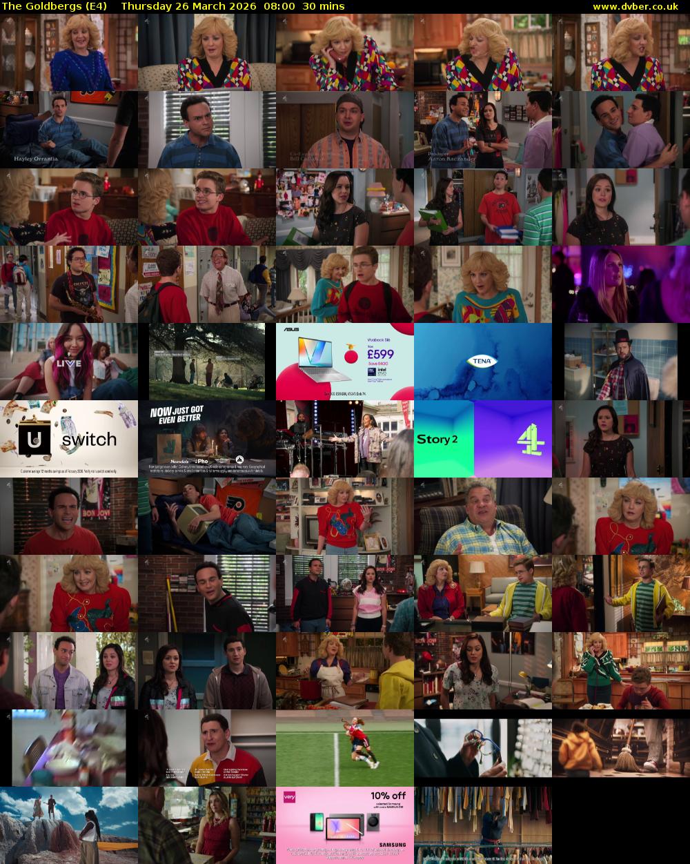 The Goldbergs (E4) Thursday 26 March 2026 08:00 - 08:30