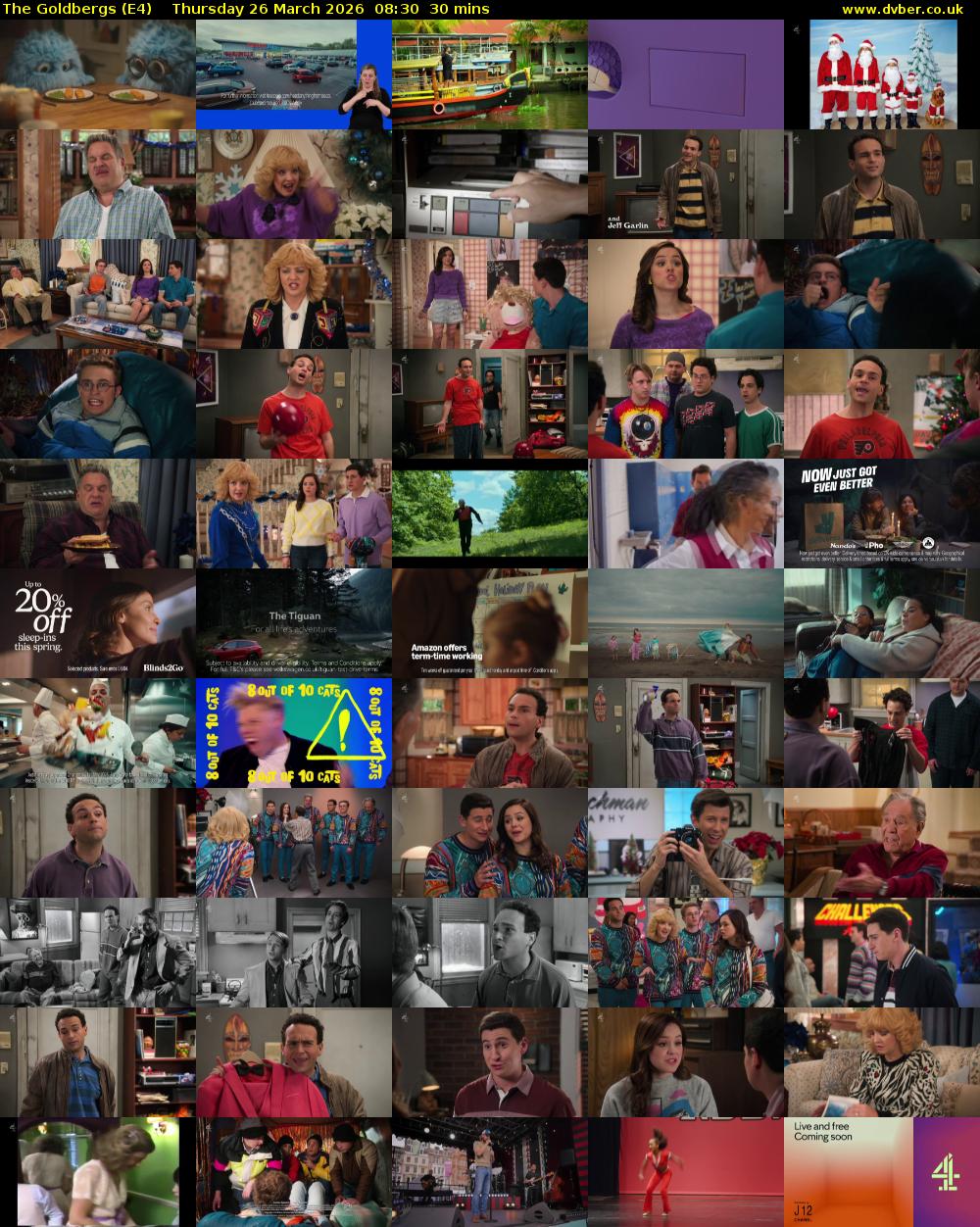 The Goldbergs (E4) Thursday 26 March 2026 08:30 - 09:00