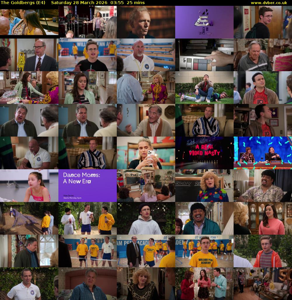 The Goldbergs (E4) Saturday 28 March 2026 03:55 - 04:20