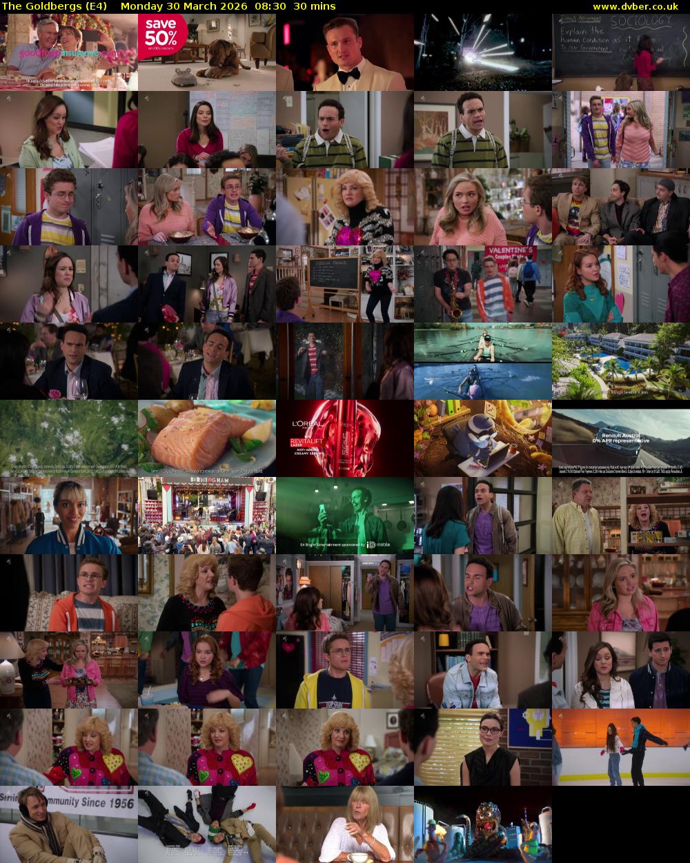 The Goldbergs (E4) Monday 30 March 2026 08:30 - 09:00