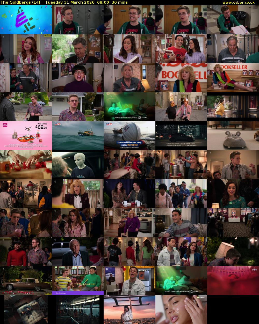 The Goldbergs (E4) Tuesday 31 March 2026 08:00 - 08:30