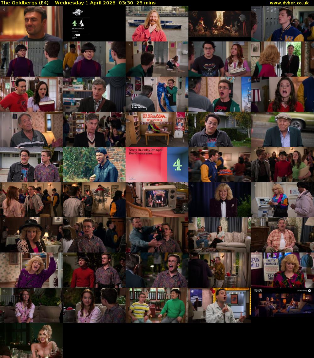 The Goldbergs (E4) Wednesday 1 April 2026 03:30 - 03:55