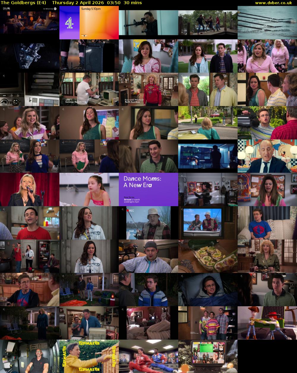 The Goldbergs (E4) Thursday 2 April 2026 03:50 - 04:20