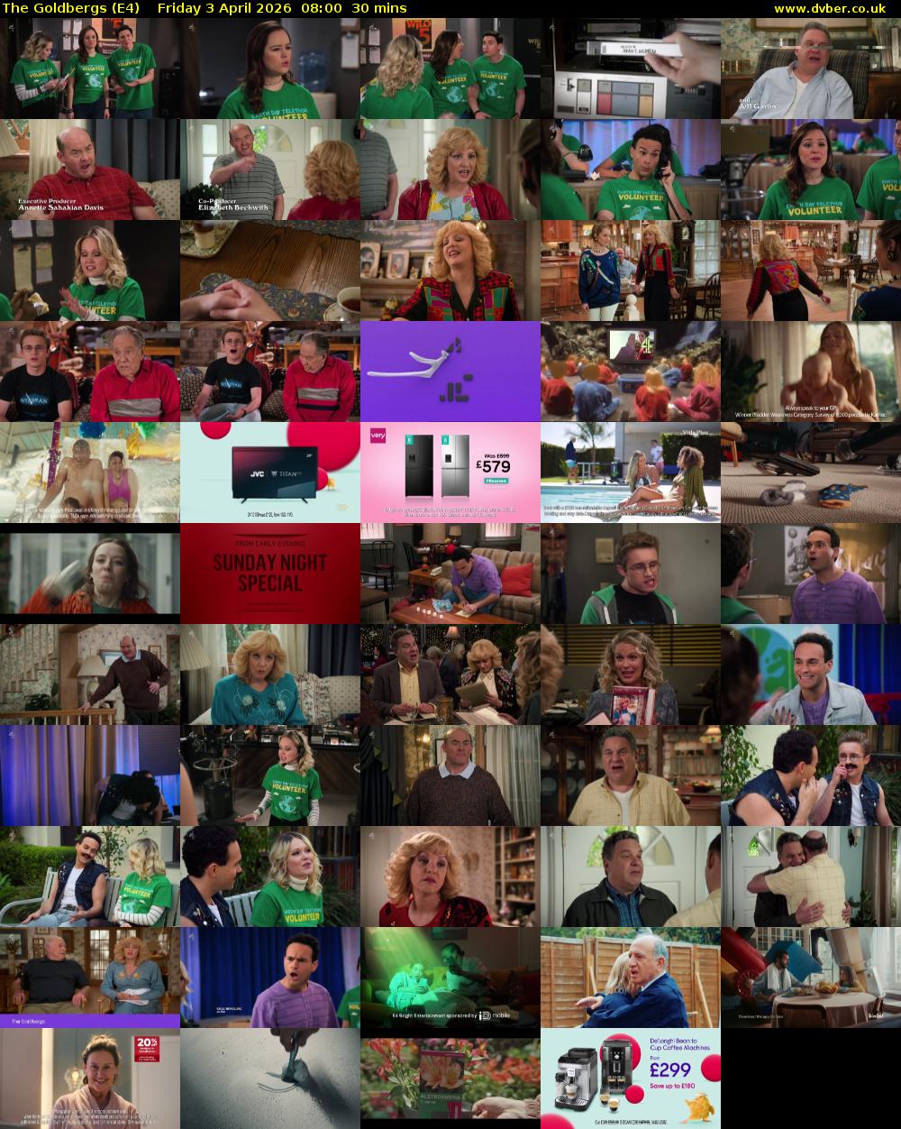 The Goldbergs (E4) Friday 3 April 2026 08:00 - 08:30
