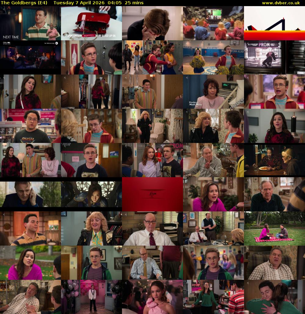 The Goldbergs (E4) Tuesday 7 April 2026 04:05 - 04:30
