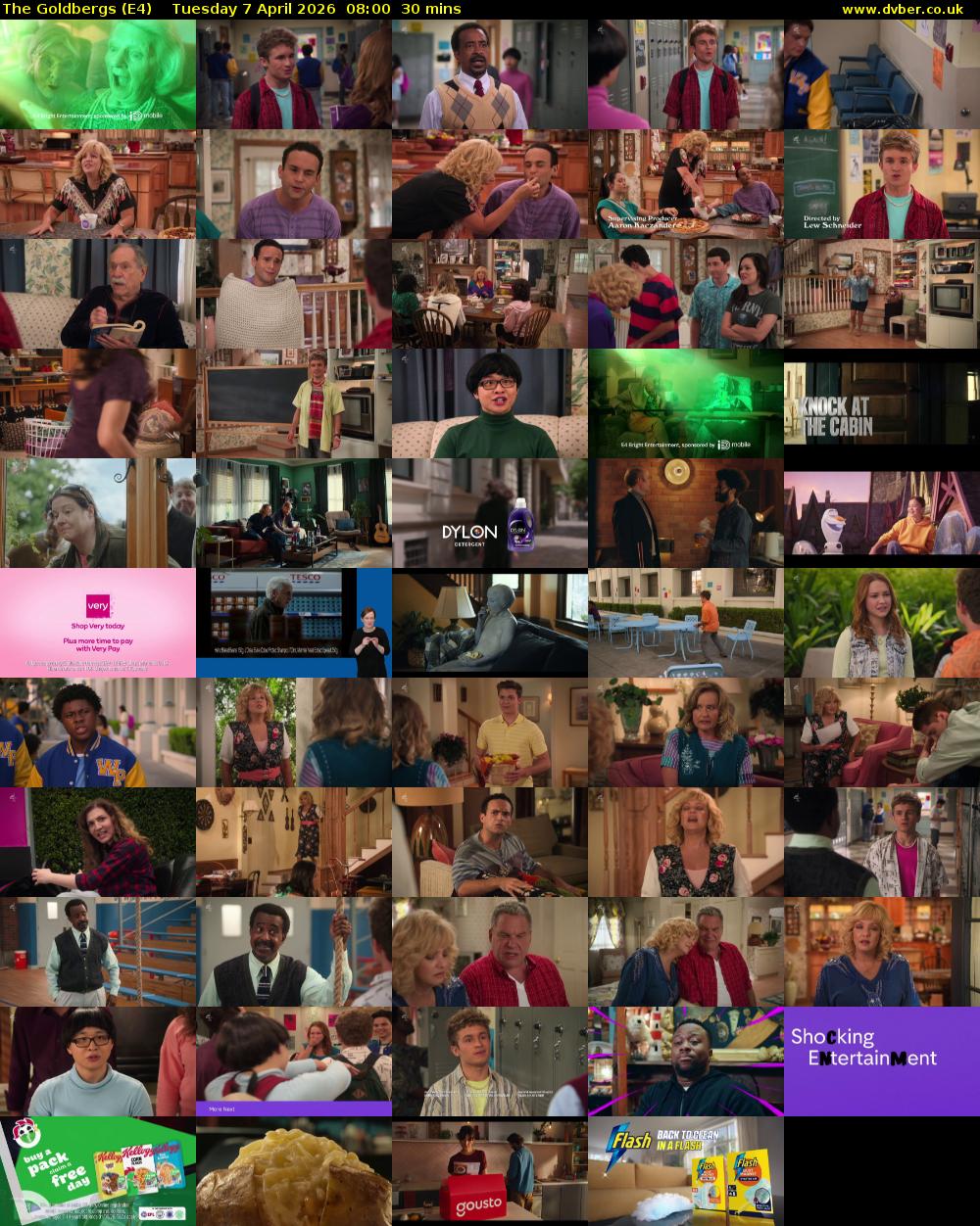 The Goldbergs (E4) Tuesday 7 April 2026 08:00 - 08:30