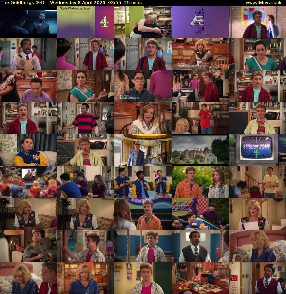 The Goldbergs (E4) Wednesday 8 April 2026 03:55 - 04:20