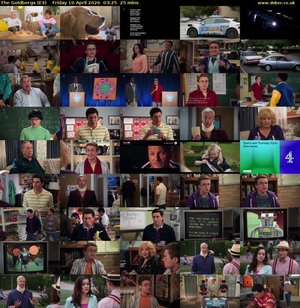 The Goldbergs (E4) Friday 10 April 2026 03:25 - 03:50