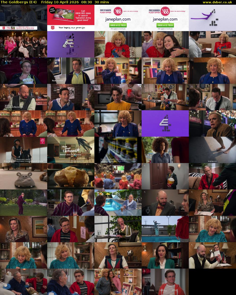 The Goldbergs (E4) Friday 10 April 2026 08:30 - 09:00