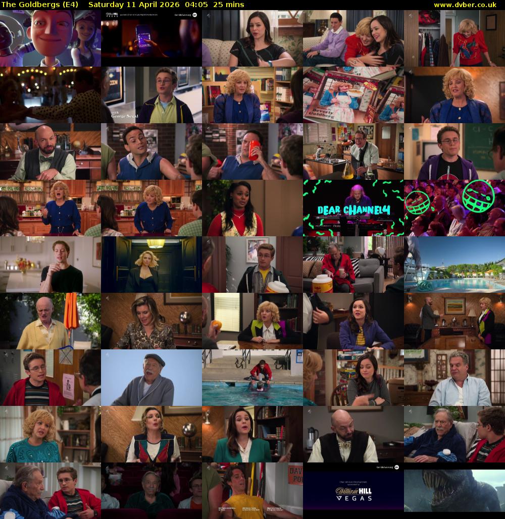 The Goldbergs (E4) Saturday 11 April 2026 04:05 - 04:30