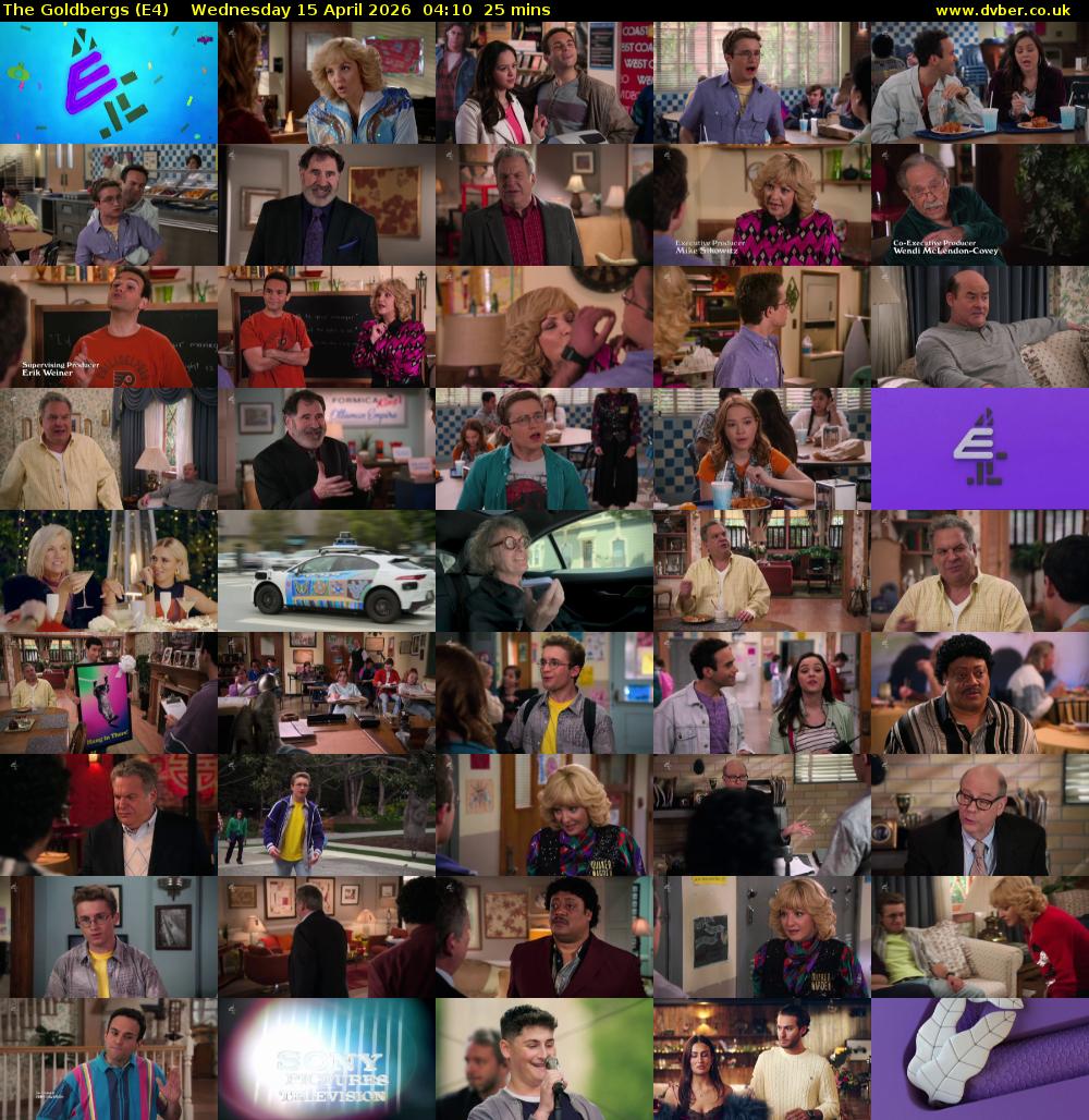 The Goldbergs (E4) Wednesday 15 April 2026 04:10 - 04:35