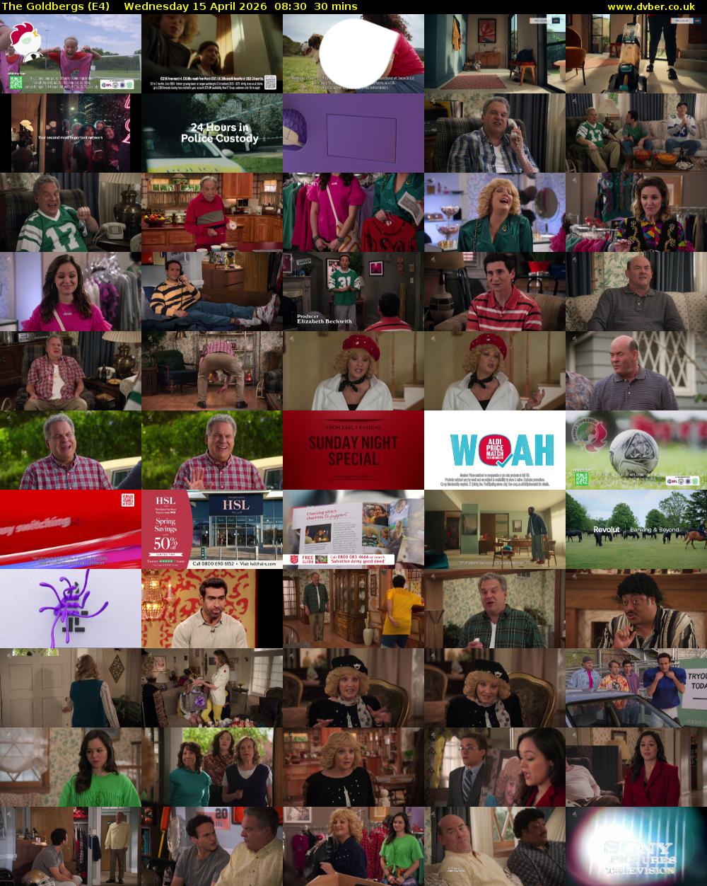 The Goldbergs (E4) Wednesday 15 April 2026 08:30 - 09:00