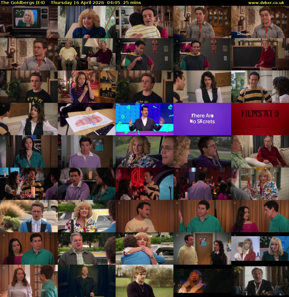 The Goldbergs (E4) Thursday 16 April 2026 04:05 - 04:30