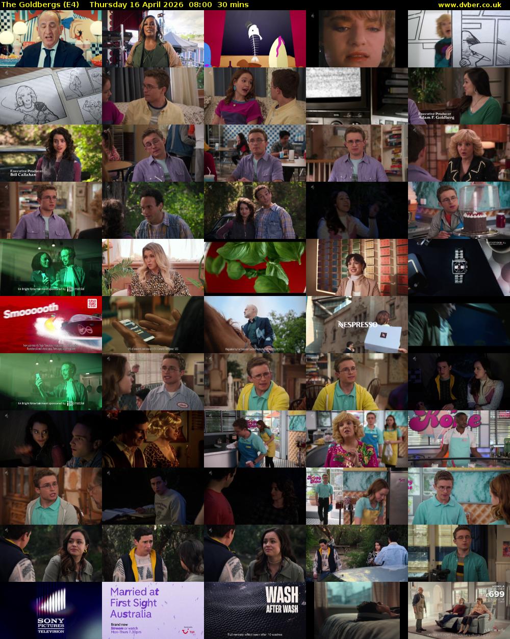 The Goldbergs (E4) Thursday 16 April 2026 08:00 - 08:30