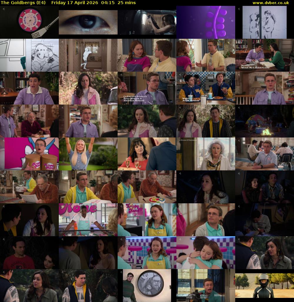 The Goldbergs (E4) Friday 17 April 2026 04:15 - 04:40