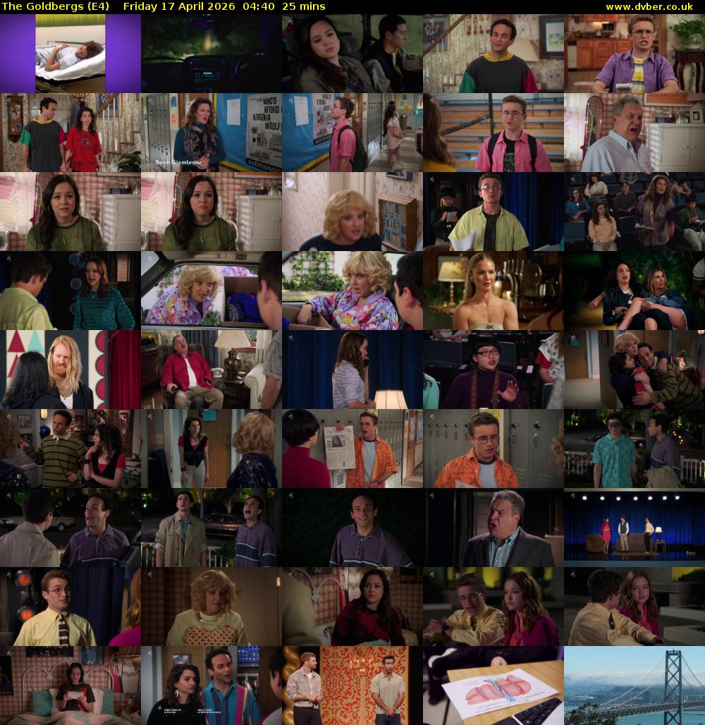 The Goldbergs (E4) Friday 17 April 2026 04:40 - 05:05