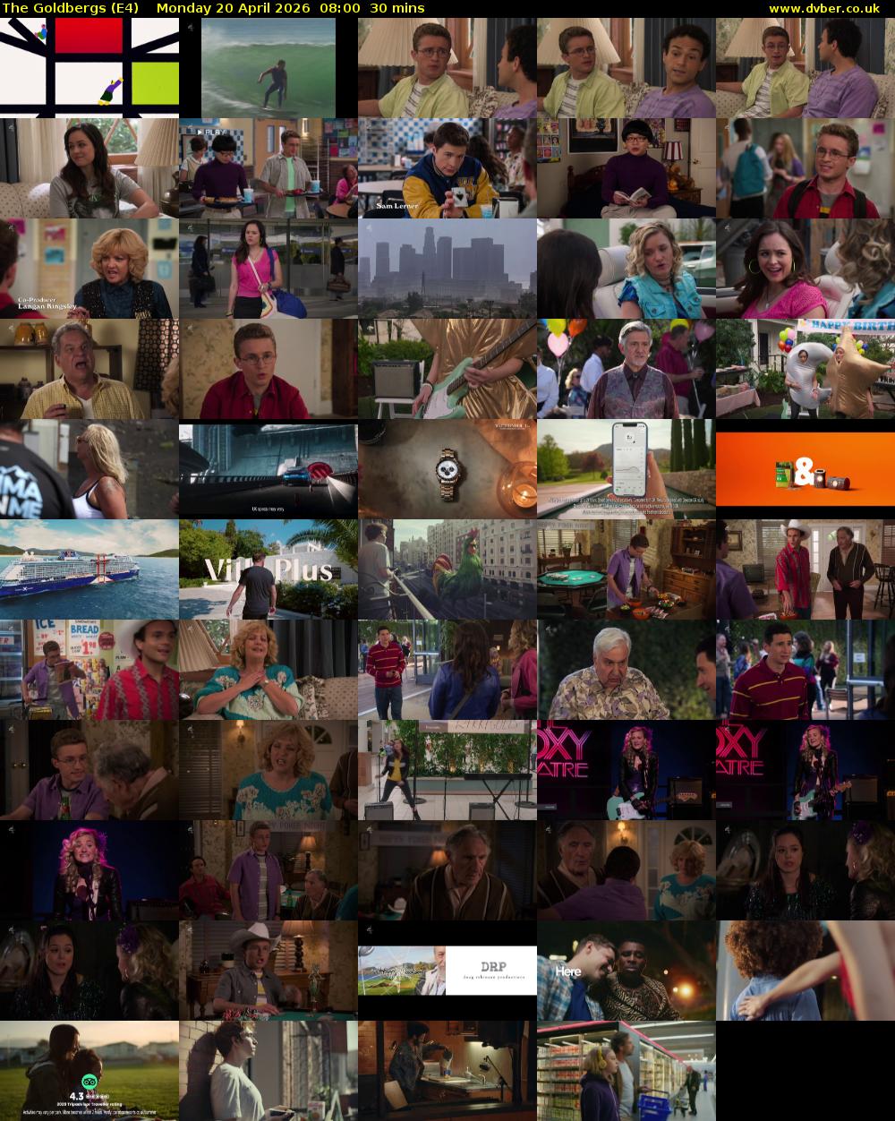 The Goldbergs (E4) Monday 20 April 2026 08:00 - 08:30