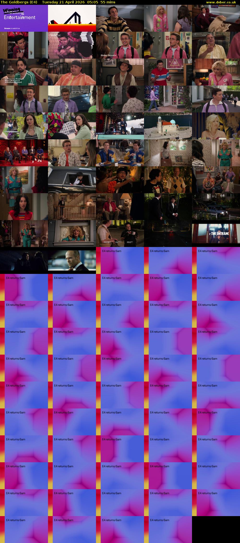 The Goldbergs (E4) Tuesday 21 April 2026 05:05 - 06:00