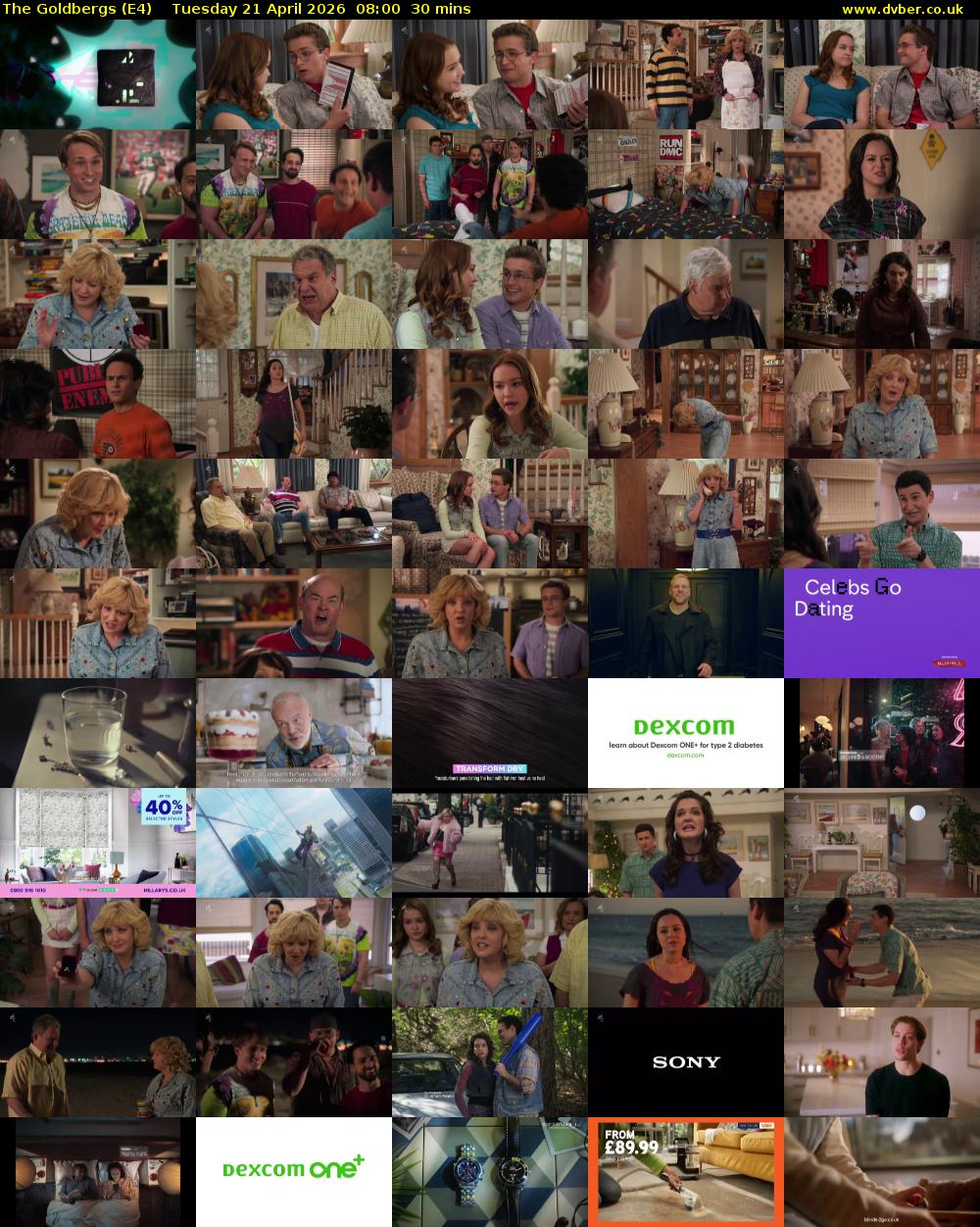The Goldbergs (E4) Tuesday 21 April 2026 08:00 - 08:30