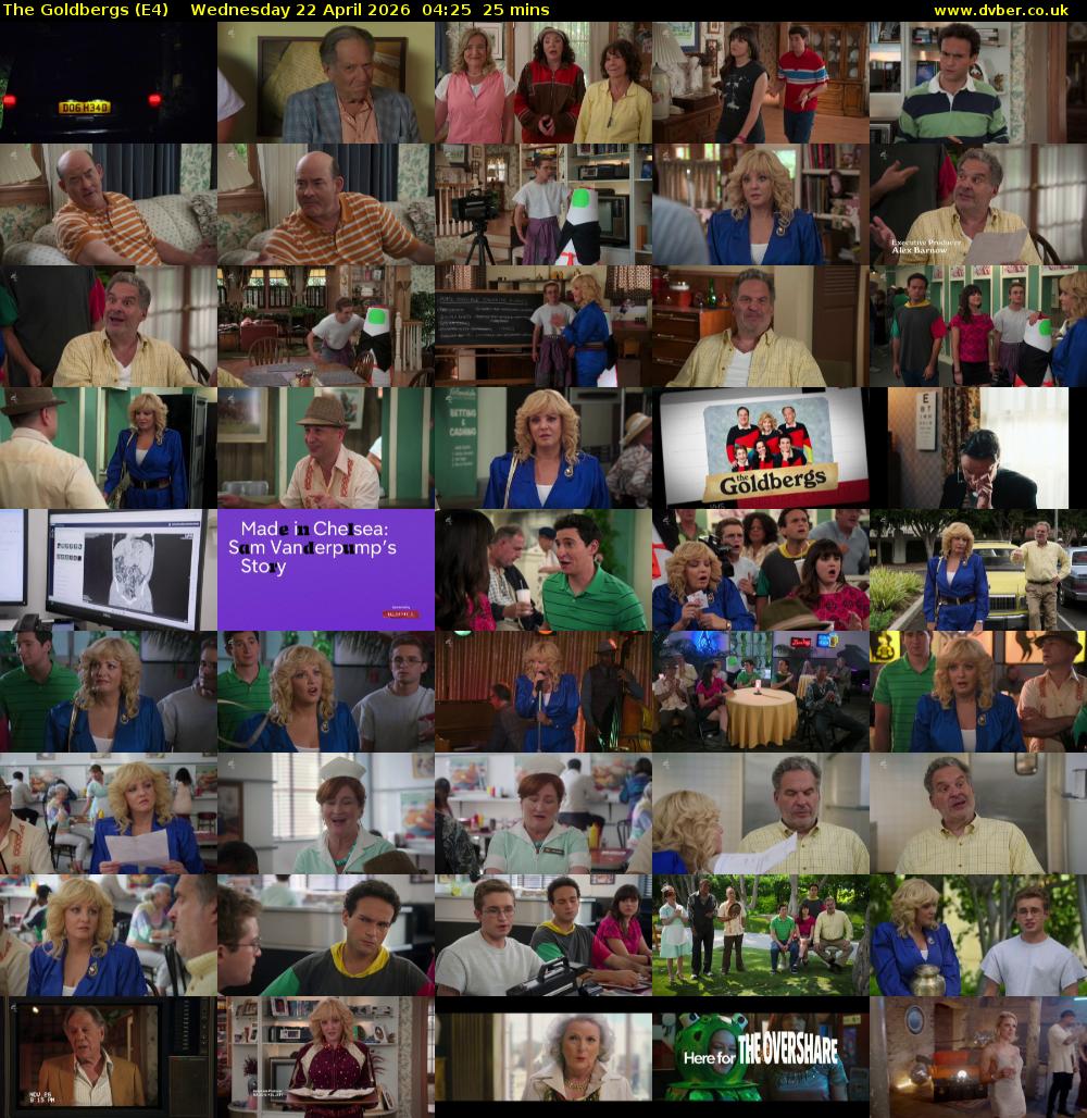 The Goldbergs (E4) Wednesday 22 April 2026 04:25 - 04:50