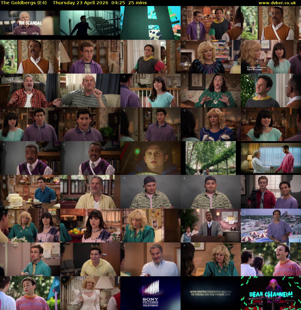 The Goldbergs (E4) Thursday 23 April 2026 04:25 - 04:50