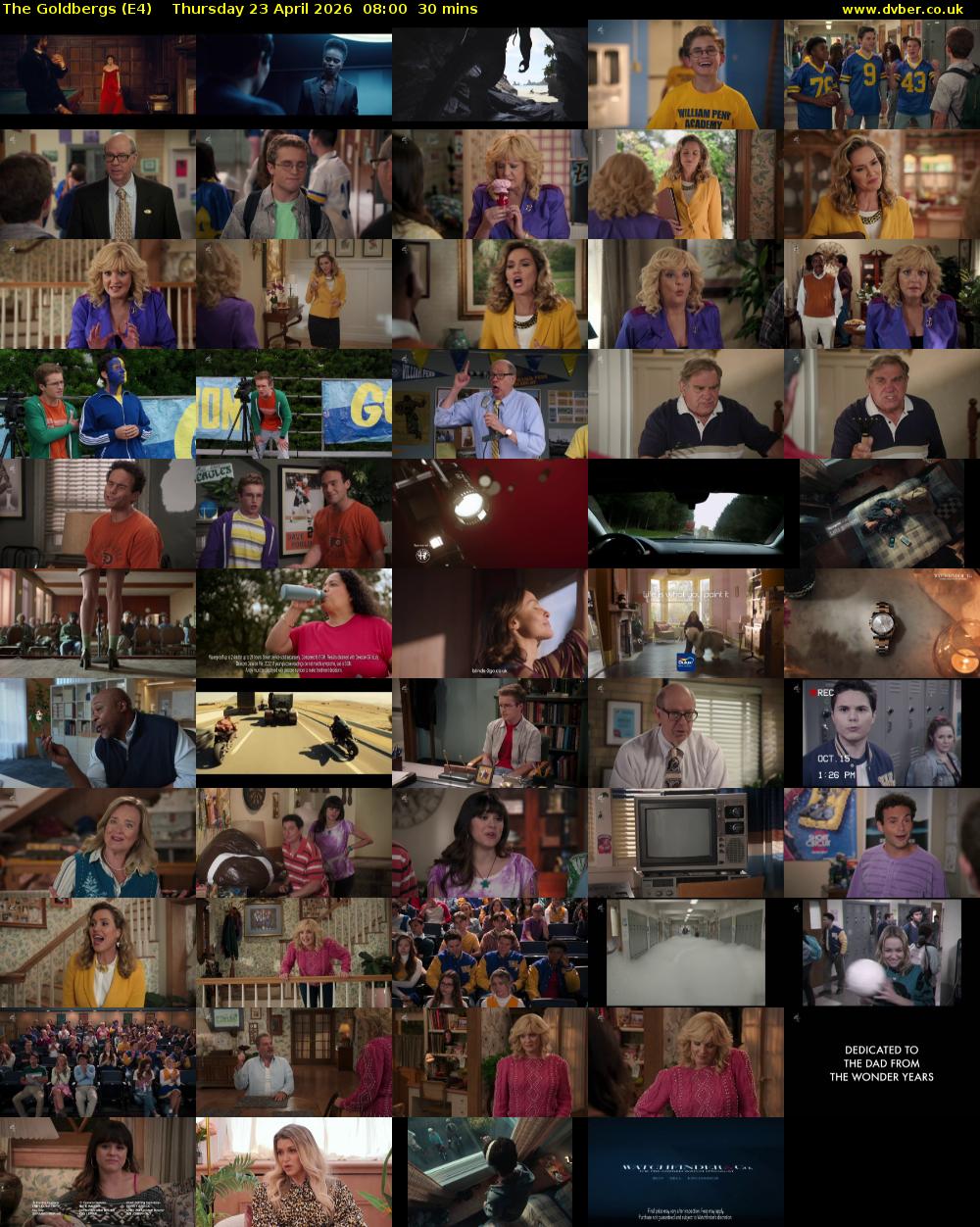 The Goldbergs (E4) Thursday 23 April 2026 08:00 - 08:30