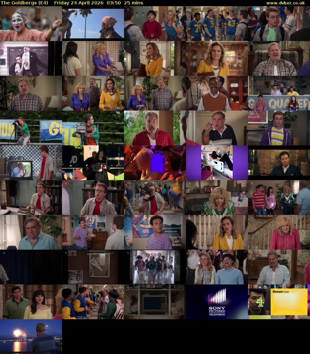 The Goldbergs (E4) Friday 24 April 2026 03:50 - 04:15