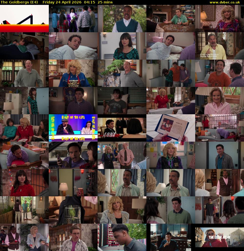 The Goldbergs (E4) Friday 24 April 2026 04:15 - 04:40
