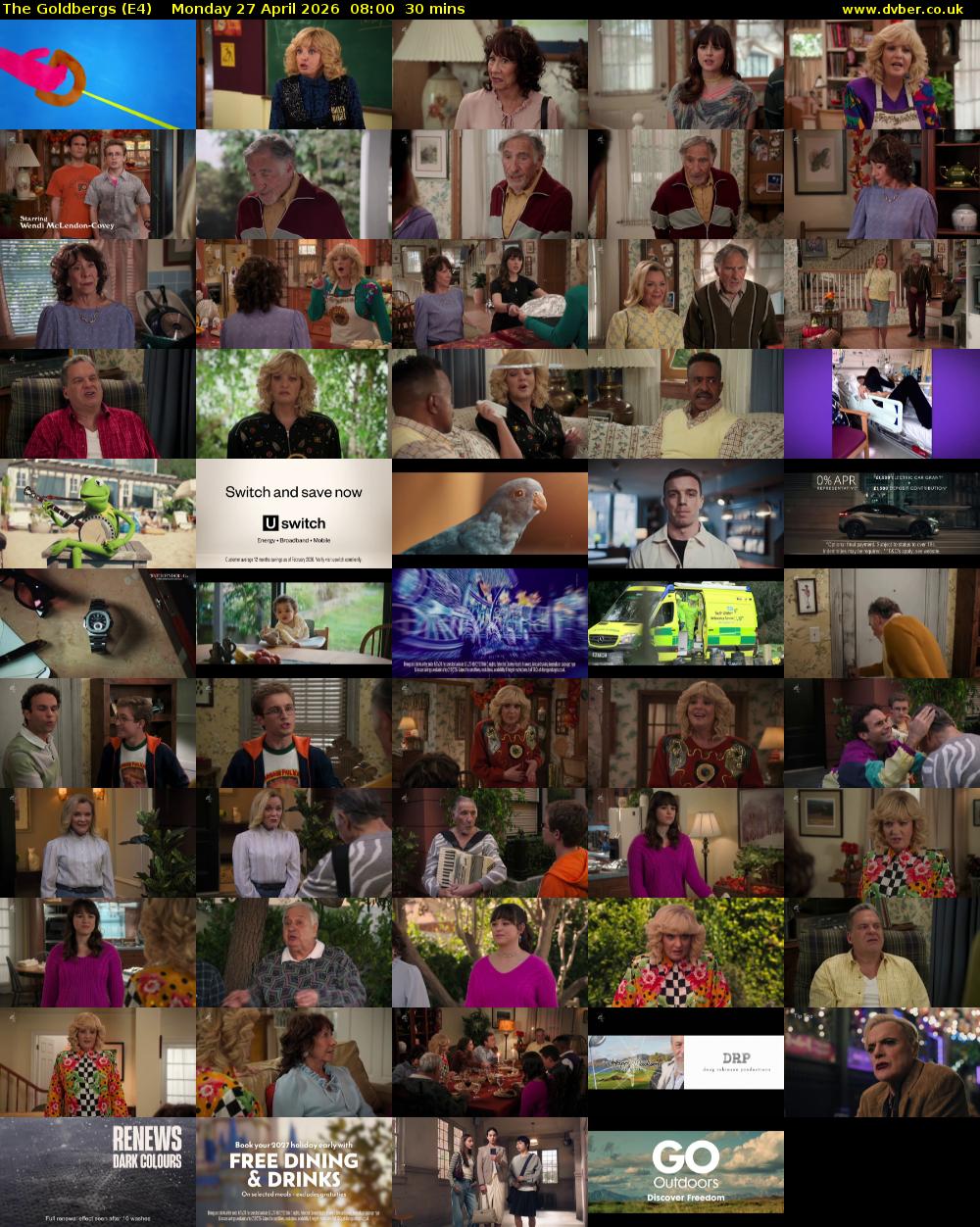 The Goldbergs (E4) Monday 27 April 2026 08:00 - 08:30
