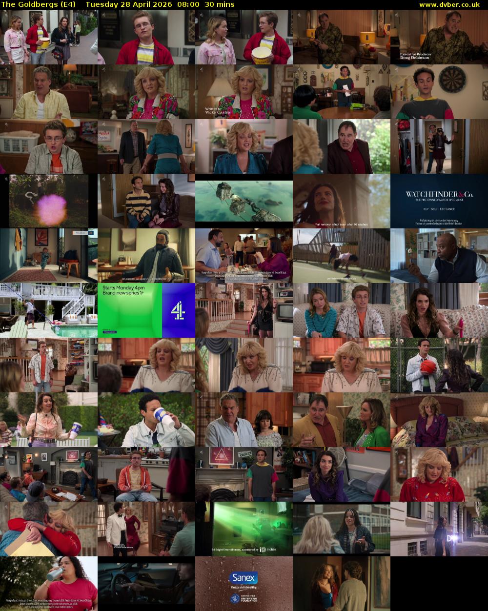 The Goldbergs (E4) Tuesday 28 April 2026 08:00 - 08:30