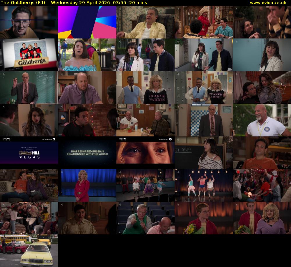 The Goldbergs (E4) Wednesday 29 April 2026 03:55 - 04:15