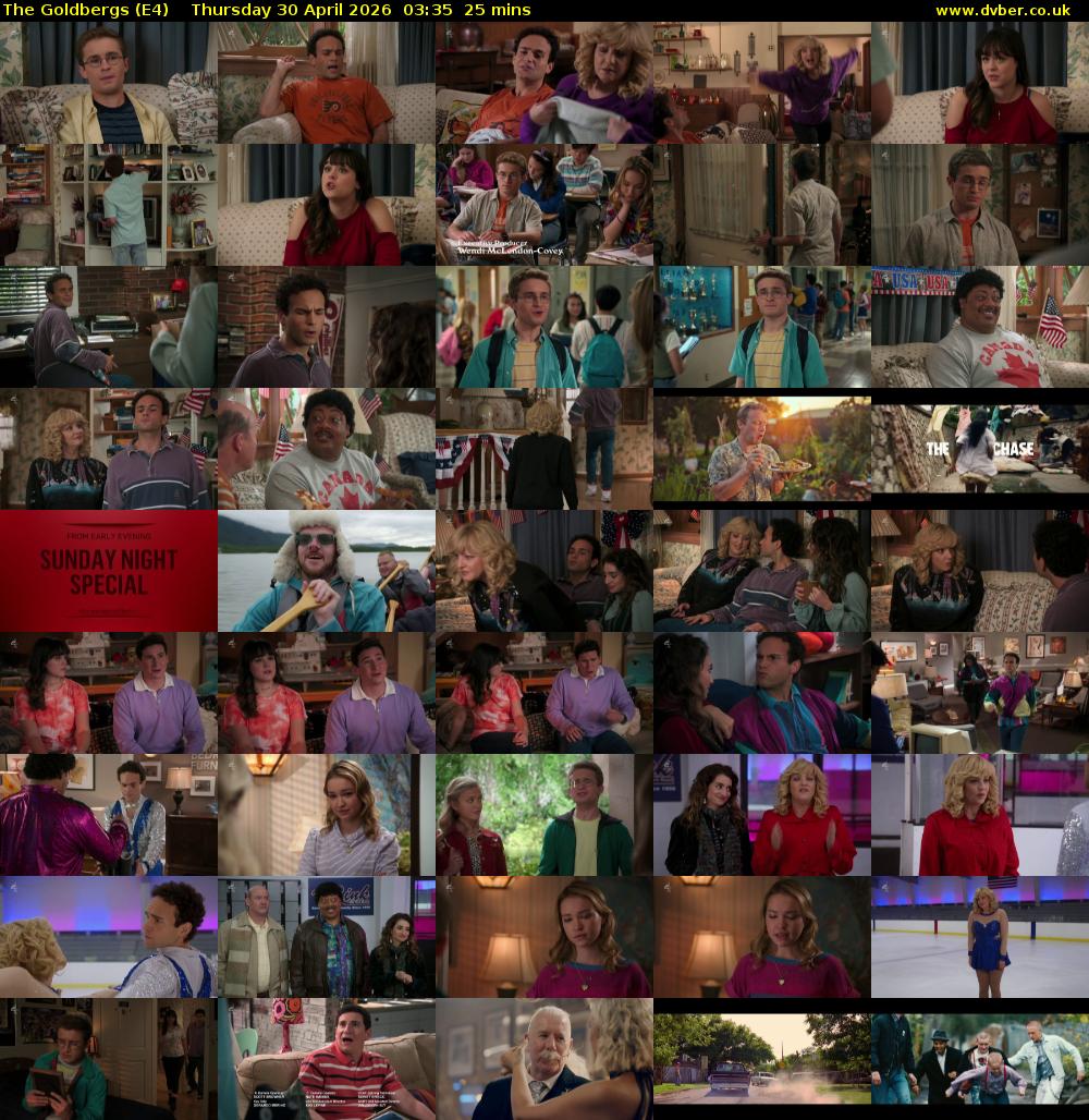 The Goldbergs (E4) Thursday 30 April 2026 03:35 - 04:00