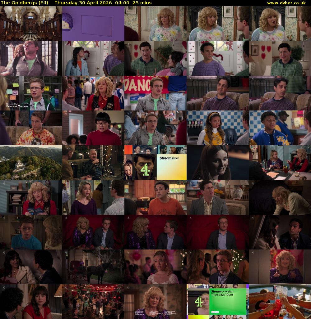 The Goldbergs (E4) Thursday 30 April 2026 04:00 - 04:25
