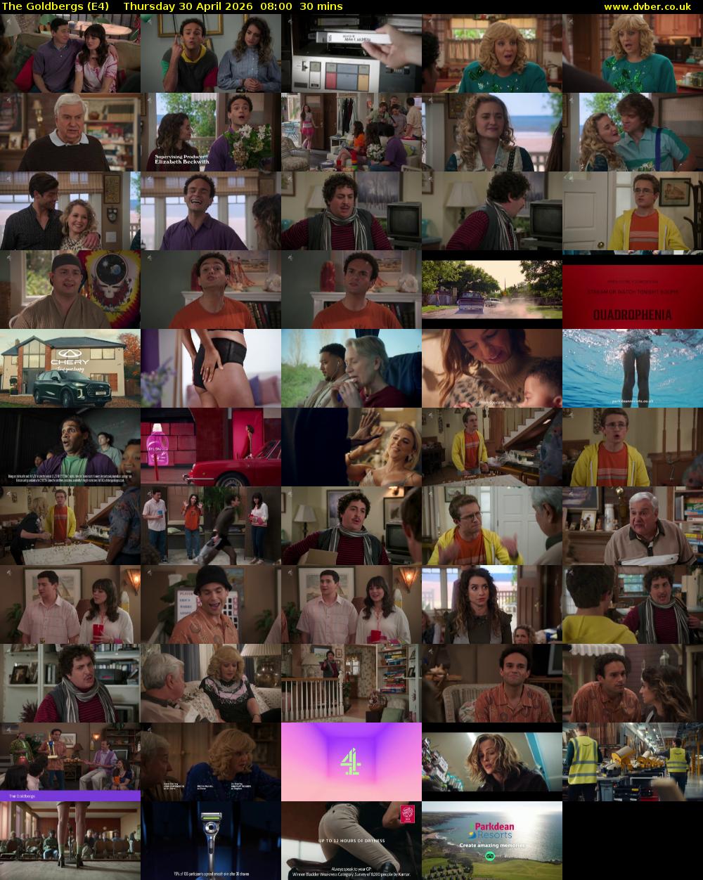 The Goldbergs (E4) Thursday 30 April 2026 08:00 - 08:30