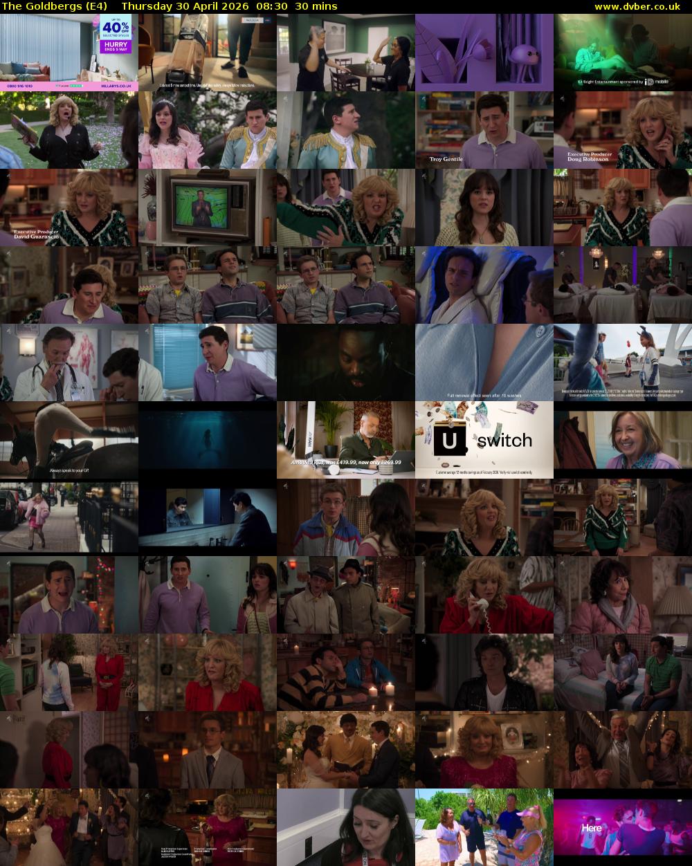 The Goldbergs (E4) Thursday 30 April 2026 08:30 - 09:00