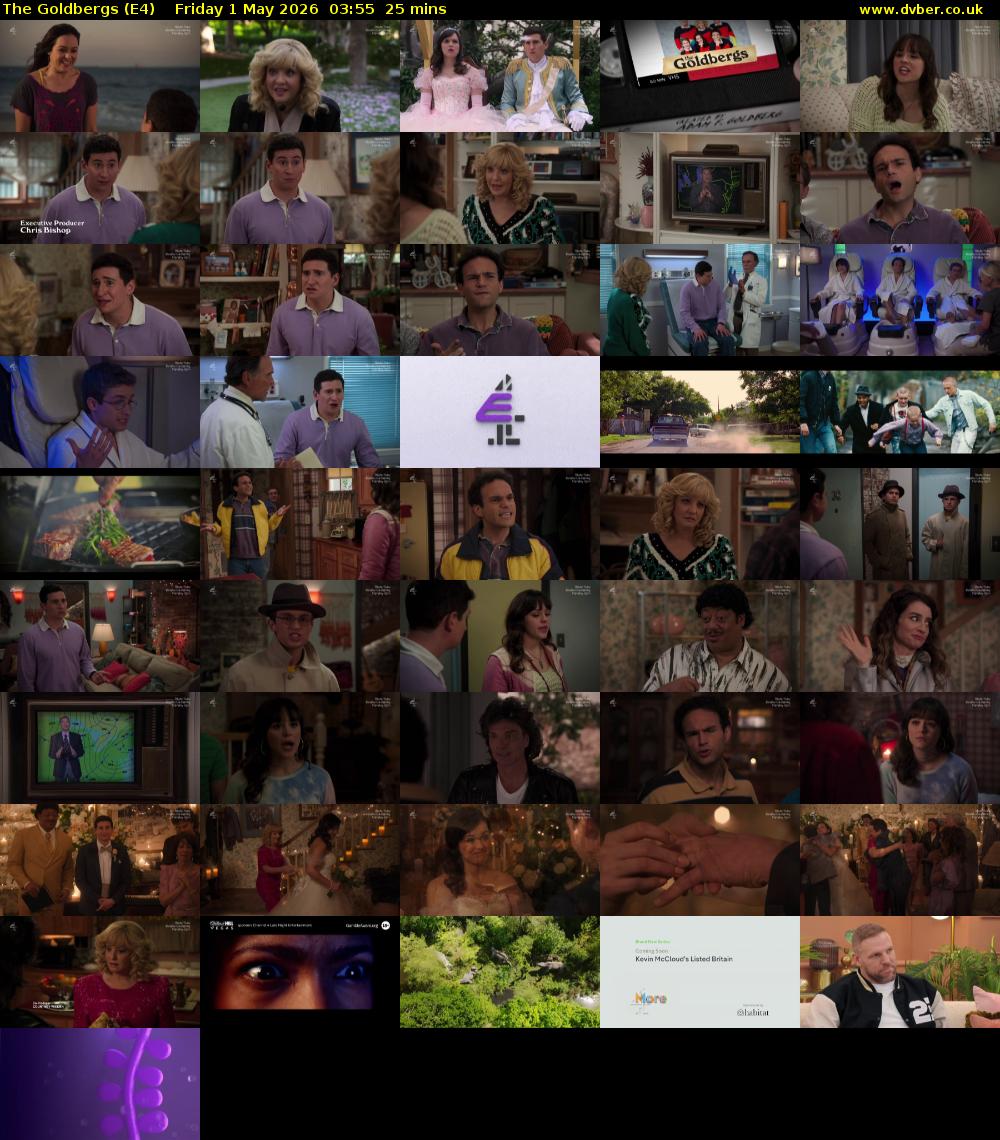 The Goldbergs (E4) Friday 1 May 2026 03:55 - 04:20