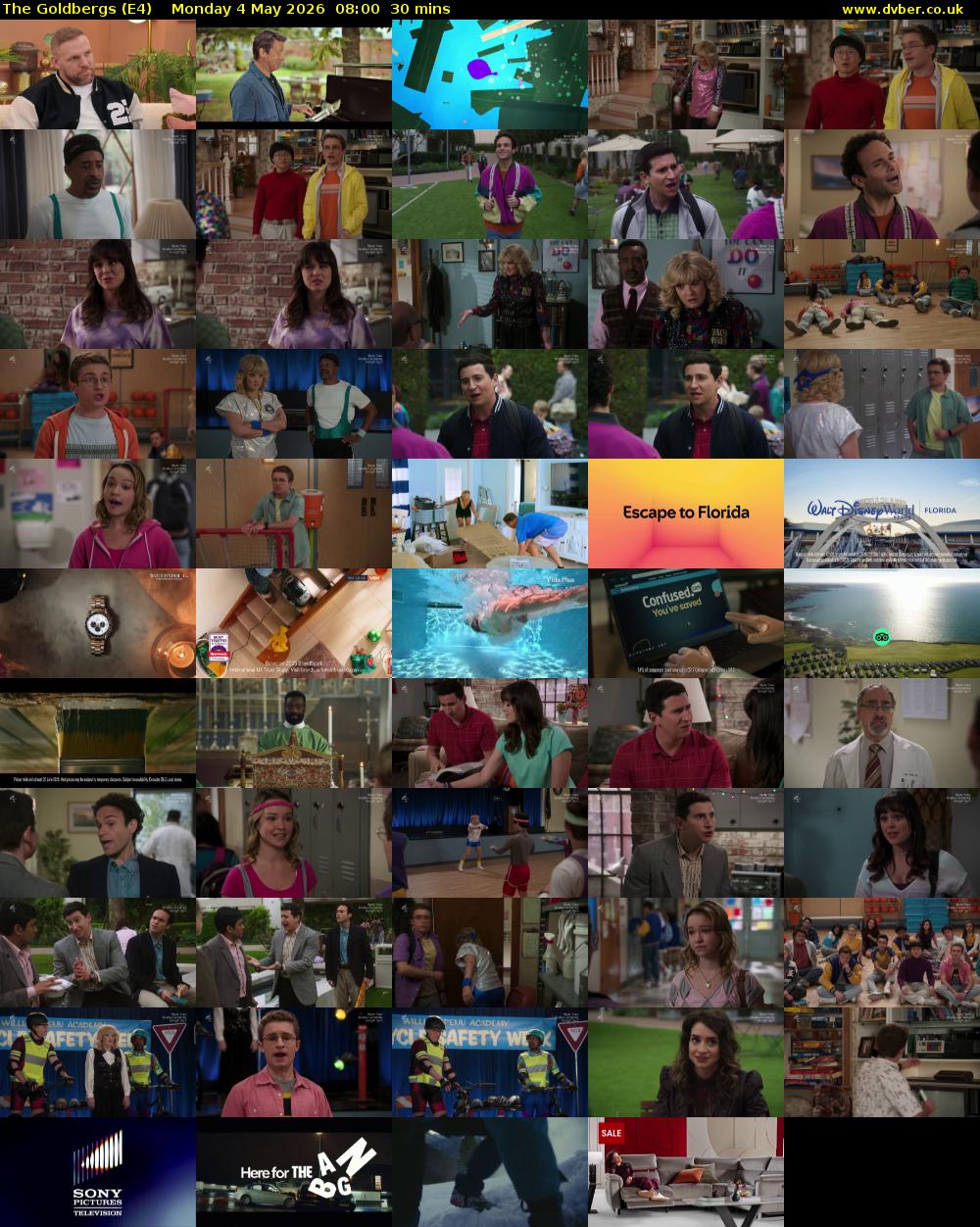 The Goldbergs (E4) Monday 4 May 2026 08:00 - 08:30