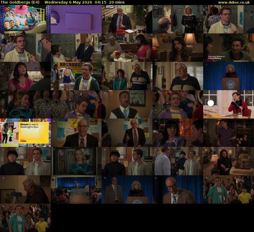 The Goldbergs (E4) Wednesday 6 May 2026 04:15 - 04:35