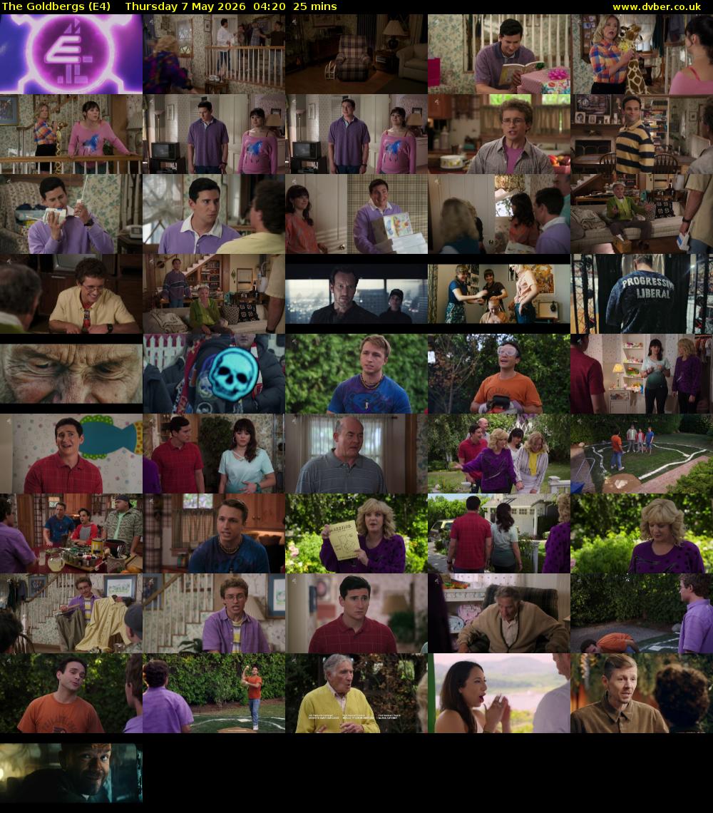 The Goldbergs (E4) Thursday 7 May 2026 04:20 - 04:45