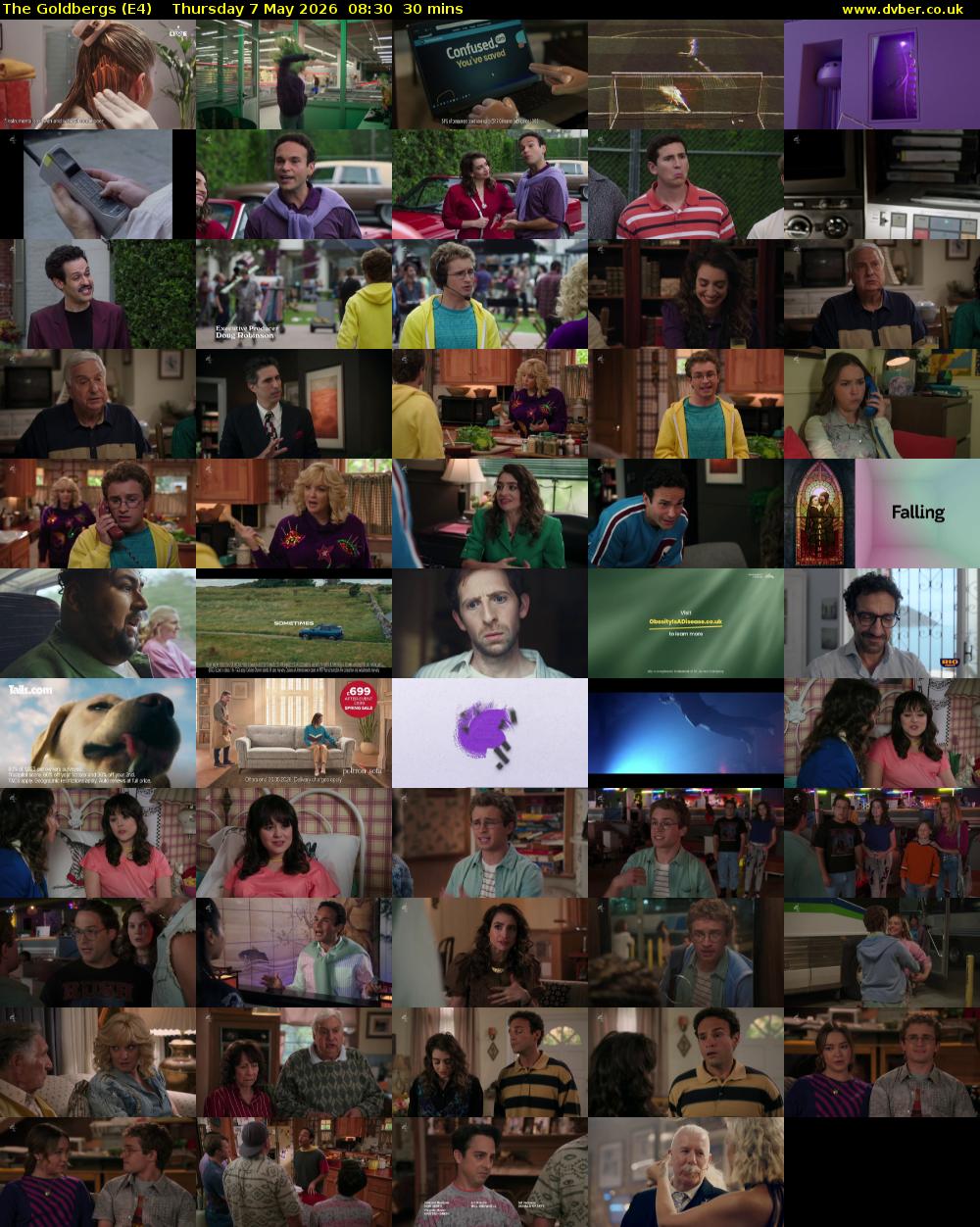 The Goldbergs (E4) Thursday 7 May 2026 08:30 - 09:00