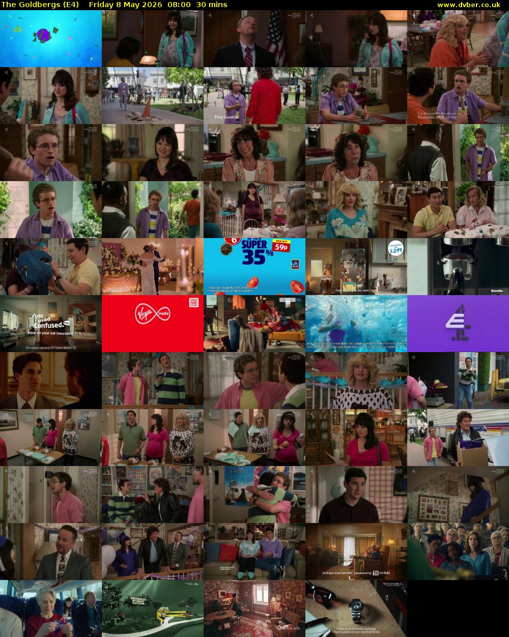 The Goldbergs (E4) Friday 8 May 2026 08:00 - 08:30