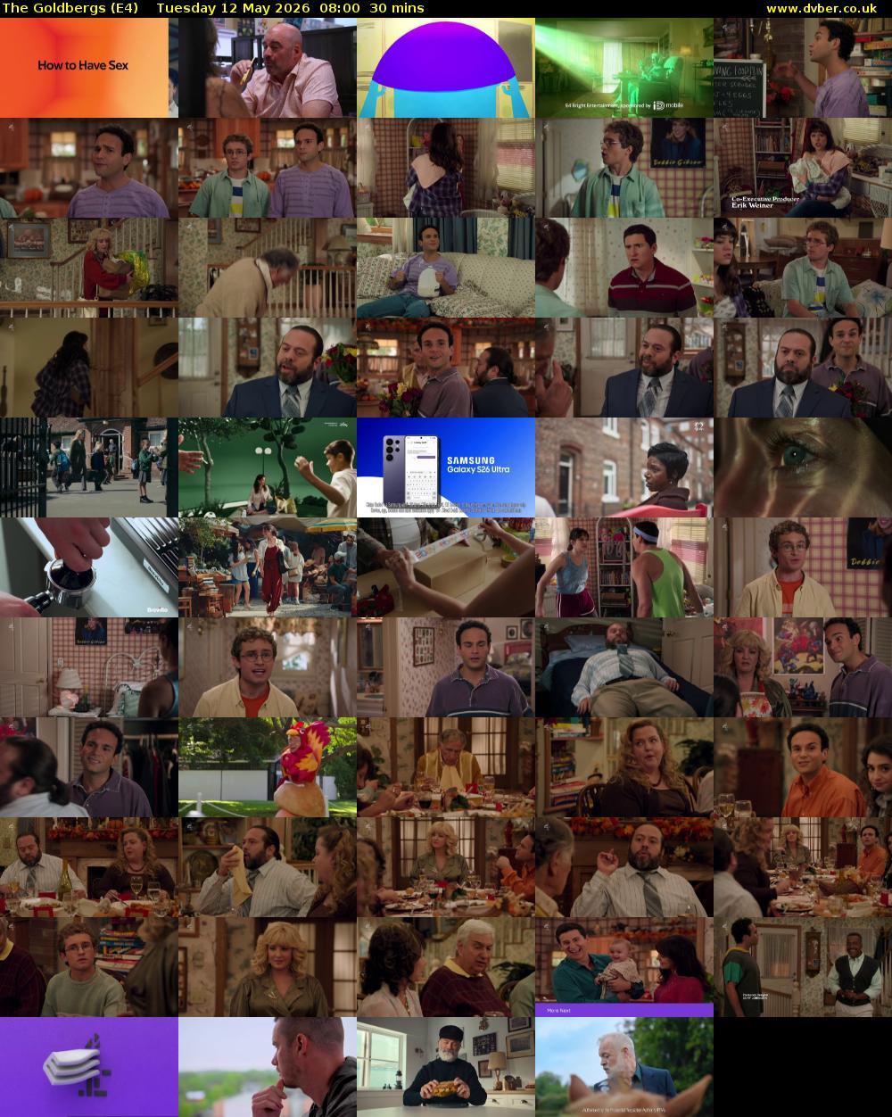 The Goldbergs (E4) Tuesday 12 May 2026 08:00 - 08:30