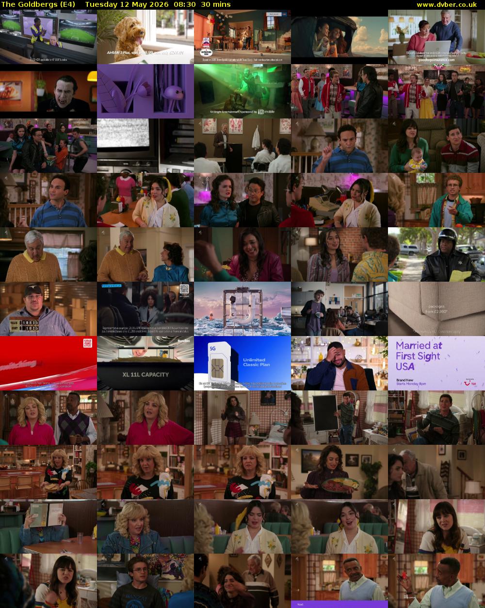 The Goldbergs (E4) Tuesday 12 May 2026 08:30 - 09:00